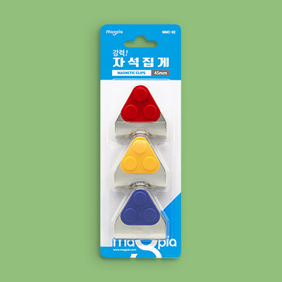 Magnetic tongs color random MMC02-3 individual office supplies
