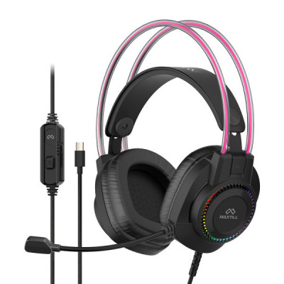 MAXTILL/MO-GH300C/Type-C/Headset/RGB/LED/Gaming/Headset/Cellphone/Smartphone