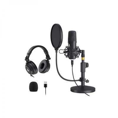 MAONO/AU-A04T/USB/Microphone/with/AU-MH601/Studio/Monitor/Headphones/Bundle/Streaming/Podcasting
