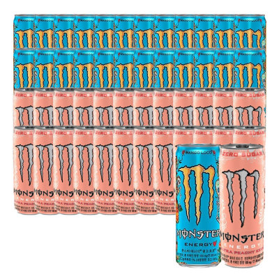 MONSTER ENERGY Mango Loco + Peachy Keen 355 ml 48 cans (24 cans each)