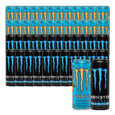 Monster Energy Mango Loco + Zero Sugar 355mL 48 Cans (24 Cans Each)