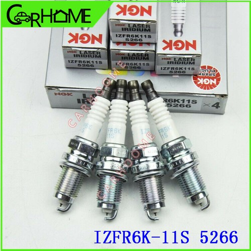 4pcs NGK Laser Iridium IZFR6K-11S 5266 Spark Plug For Honda Civic 2006-2011 1.8L