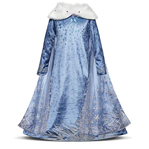 Pretty Princess Girls Fancy Dress Kids Halloween Costumes Princess Dress up Party Outfit 3-10 Years