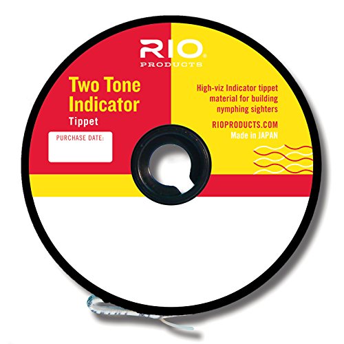 Rio Fly Fishing Tippet 2-Tone Indicator Tippet 3X Fishing Tackle, Clear