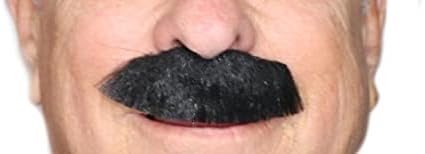 Fake Chevron Mustache, 3M Self Adhesive, Novelty Mustaches, Policeman False Facial Hair, Cop Costume Accessory for Adults