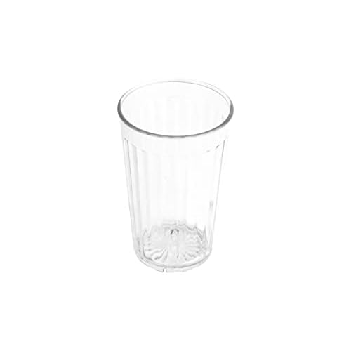 G.E.T. Heavy-Duty Shatterproof Faceted Tumblers Set of 4 12 Ounce Clear | For Restaurants and Home, Dishwasher Safe, BPA Free