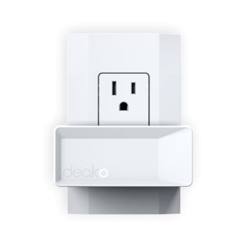 Deako Smart Plug, Compatible with Alexa, Google Assistant, Samsung SmartThings, Remote App Control, 15A120V, White