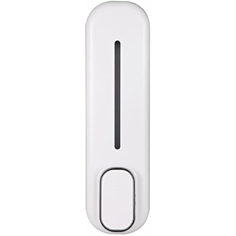 Luqeeg Dispenser Wall Mounted, Liquid or Gel Hand 300ml Dispenser, Manual Pump Dispenser for Bathroom Kitchen, ABS Plastic White