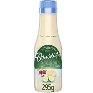 Benedicta Sauce Crudites Nature Extra Legere 295g (Benedicta Nature Raw Vegetables Sauce Extra Light 295g)