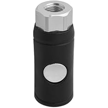 Gunpla 1/4" Female I/M Type Air Coupler - Push Button Safety Quick Disconnect Coupling 1/4" Body Air Coupler for Pneumatic Tools
