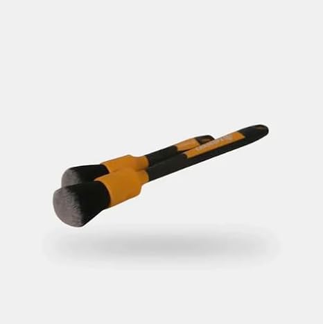 Soft Touch Detailing Brushes | Finish Friendly Synthetic Bristles | Chemical Resistant Rubberized Grip | Interior and Exterior Use | Two Pack