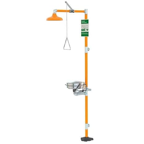 Guardian Equipment G1902BC Combination Safety Shower, Hand Operated, Bowl Cover, SS