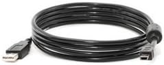 USB 2.0 A to Mini-B 5 Pin Black 6ft Cable/Cord for Sony Cyber-shot Camera DSC-P1 DSC-P10 DSC-P12 DSC-P2 DSC-P20 DSC-P3 DSC-P30 DSC-P31 DSC-P32 DSC-P41 DSC-P43 DSC-P5 DSC-P50 DSC-P51 DSC-P52 DSC-P7 DSC-P71 DSC-P72 DSC-P73 DSC-P8 DSC-P9