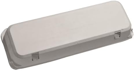 Blank 12-Egg Flat Top Paper Pulp Carton - Bulk Egg Cartons (250)