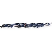 Athearn HO RTR Maxi I Well Cars RBCX #1018 5 ATH98928 HO Rolling Stock