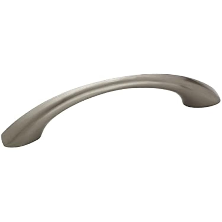 Amerock | Cabinet Pull | Satin Nickel | 3-34 inch 96 mm Center to Center | Vaile | 1 Pack | Drawer Pull | Drawer Handle | Cabinet Hardware