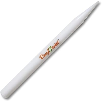 CrafTreat Teflon Bone Folders for Card Making - Burnisher Bone Folder - Teflon Bone Folder Tool for Scoring Creasing Origami and Paper Crafts- Pencil Shape Tool