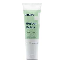 emuaid Herbal DetoxTM Face + Body Cleanser, Lightweight Botanical Foaming Gel with Tea Tree Oil + Thyme Oil, Gentle Skin Cleanser & Facial Wash for Sensitive, Dry, or Irritated Skin, 4 oz