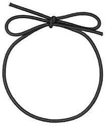 K-Kraft 16-Inch Stretch Loops for Crafts and Easy Gift-Wrapping 100 Count (Black)