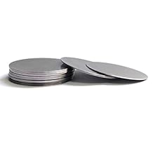 50Pcs 304 Stainless Steel Round Sheet Thickness1mm-3mm Dia 10mm Metal Flat Disc Round Circle Plate for DIY Crafts Industrial Stamping(10 * 2mm)