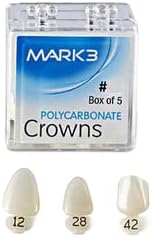 Dental Polycarbonate Temporary Crowns for Anterior & Bicuspid Teeth (5 Pack) (32)