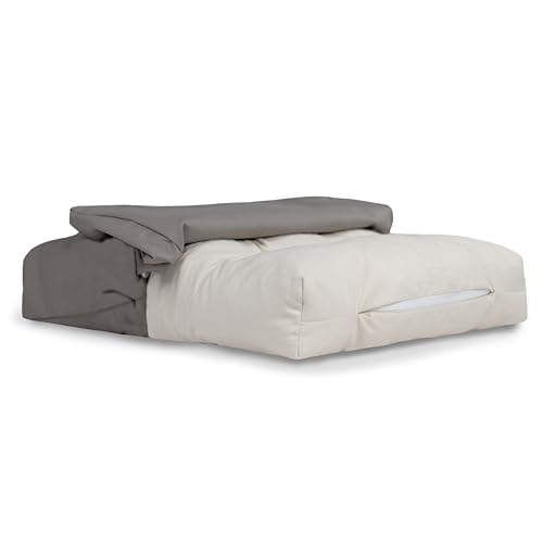 Naturepedic Organic Pet Bed Cover - Washable Waterproof Mattress Protector - Removable Cover for Dog and Cat Bed - Small