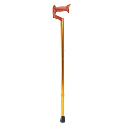 Crutches Crutch Stick Folding Sticks Walking Bar Cane Adjustable Aluminum Alloy 4 Files Adjustable Old Man Color : Gold