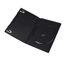 50 Pack Standard Black Single DVD Cases 14MM