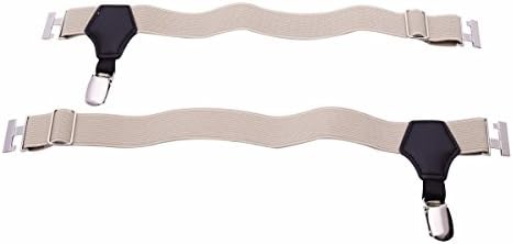 iEFiEL Mens Non-slip Sock Garters Belt Suspender with Double Clips