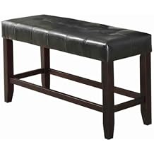 Poundex Wood Based High Bench, Black
