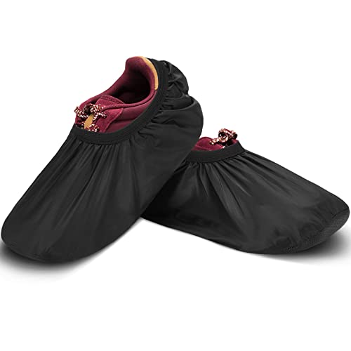 Geyoga 2 Pcs Bowling Shoe Covers Polyester Bowling Shoe Protector Covers Accessories for Men Women Game Sports Supplies