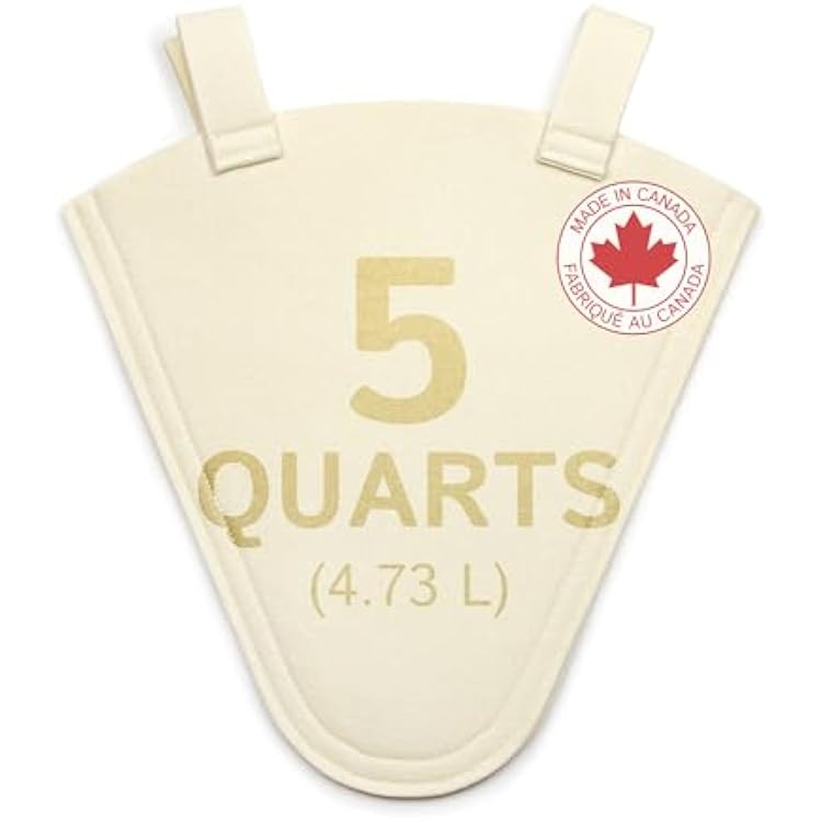 The Felt Store Wool Maple Syrup Filter Cone - Heavy Duty Reusable Filter for Clear Syrup, Easy to Mount & Hang, Maple Syrup Strainer for DIY Maple Syrup Making & Sugaring Season -5 Quarts