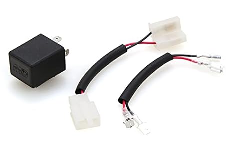 Electronic LED Flasher Relay 12V 2-Prong with Connector for Motorcycles