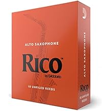 Rico Organic Alto Saxophone Reeds, Strength 2.5, Pack of 10