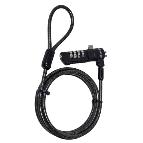Black Notebook Laptop Combination Lock for Nano Security Slots