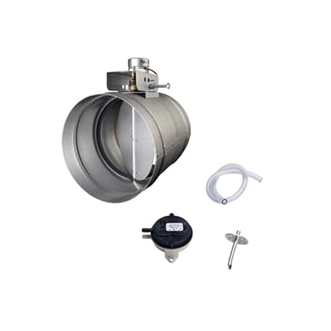 8 in. Universal Make-Up Air Damper Duct Kit for Range Hood