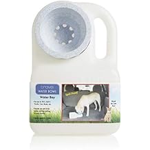 Lixit Water Boy Portable Travel Dog Bowl - 3 Quart Spill Free Self Filling Pet Water Bowl - Made in USA (White, 1 Pack)