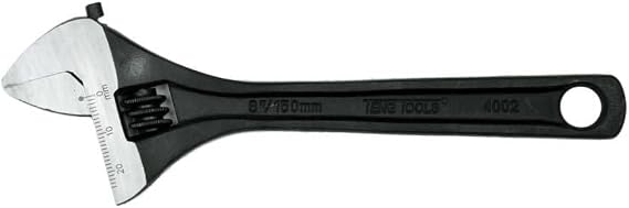 Teng Tools 6 Inch Industrial Adjustable Wrench With Graduated Scale - 4002