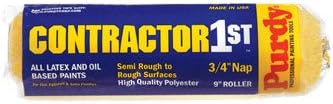 Purdy Contractor 1st Polyester 9" W x 3/4" Paint Roller Cover 1 Pk. - Case of: 15