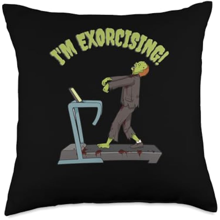 Funny Bodybuilding Throw Pillow
