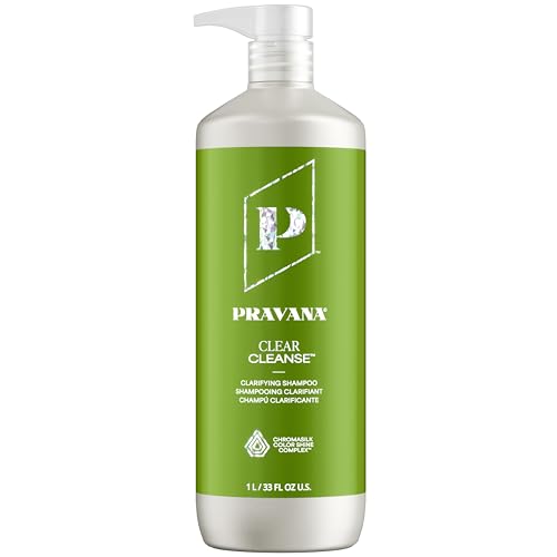 Pravana Clear Cleanse Mineral Diminishing Shampoo | For Clarifying Color Treated Hair | Instantly Removes Hard Water Deposits | Hydrates, Energizes, Volumizes | Eliminates Discoloration | Vegan
