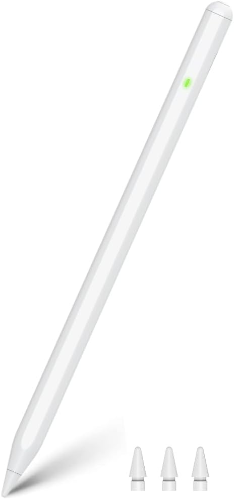 Pencil for iPad 10th&A16 Generation, 15Mins Fast Charge for Apple Pencil USB C, Tilt Sensitivity & Palm Rejection, Drawing Stylus Pen Compatible with iPad 2018-2025, Note-Take Work Study Record