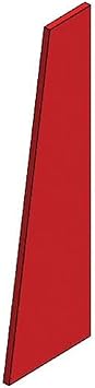 Auralex SonoSuede Trapezoid Panel Acoustic Wall Panel - Red (Right Side)