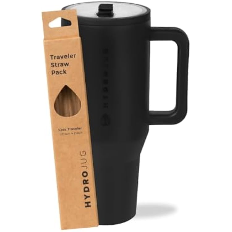 HydroJug Black 32oz Traveler  Replacement Straws