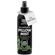 Aromasong Eucalyptus & Wild Mint Pillow Spray - All Natural Calming Linen & Bedtime Mist for Deep Sleep - Aromatherapy Essential Oils for Sleeping
