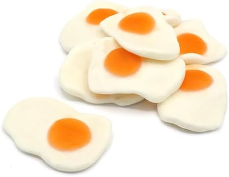 Vidal Giant Fried Eggs 3kg | Fruit Flavoured Gummy Sweets Shaped Like Giant Fried Eggs | Bulk Sharing Bag
