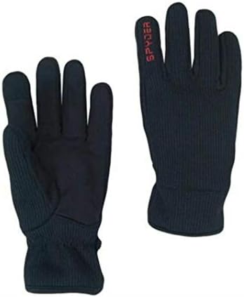 Spyder Core Winter Gloves ~ Conductive Material for Touch Screen Devices Black wRed Details