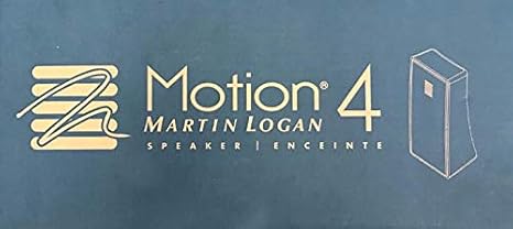 MartinLogan Motion 4 Compact Bookshelf Speaker with Wall-Mount (Piano Black, Each)