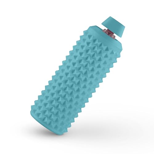 Sensory Roller Fidget with Clicker, Tactile Spikes for Anxiety, Stress Relief, Pain Stimulation, Autism & Over Stimulation with Lanyard Blue