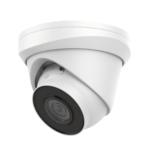 4MP POE IP Turret Dome Camera, ECI-T24F2 , 2.8mm 98 Wide Viewing Angle, 120dB WDR, Full Metal IP67 Outdoor Rated, H.265, EXIR 2.0 with Long IR range, Built in SD card Slot SD Card not Including
